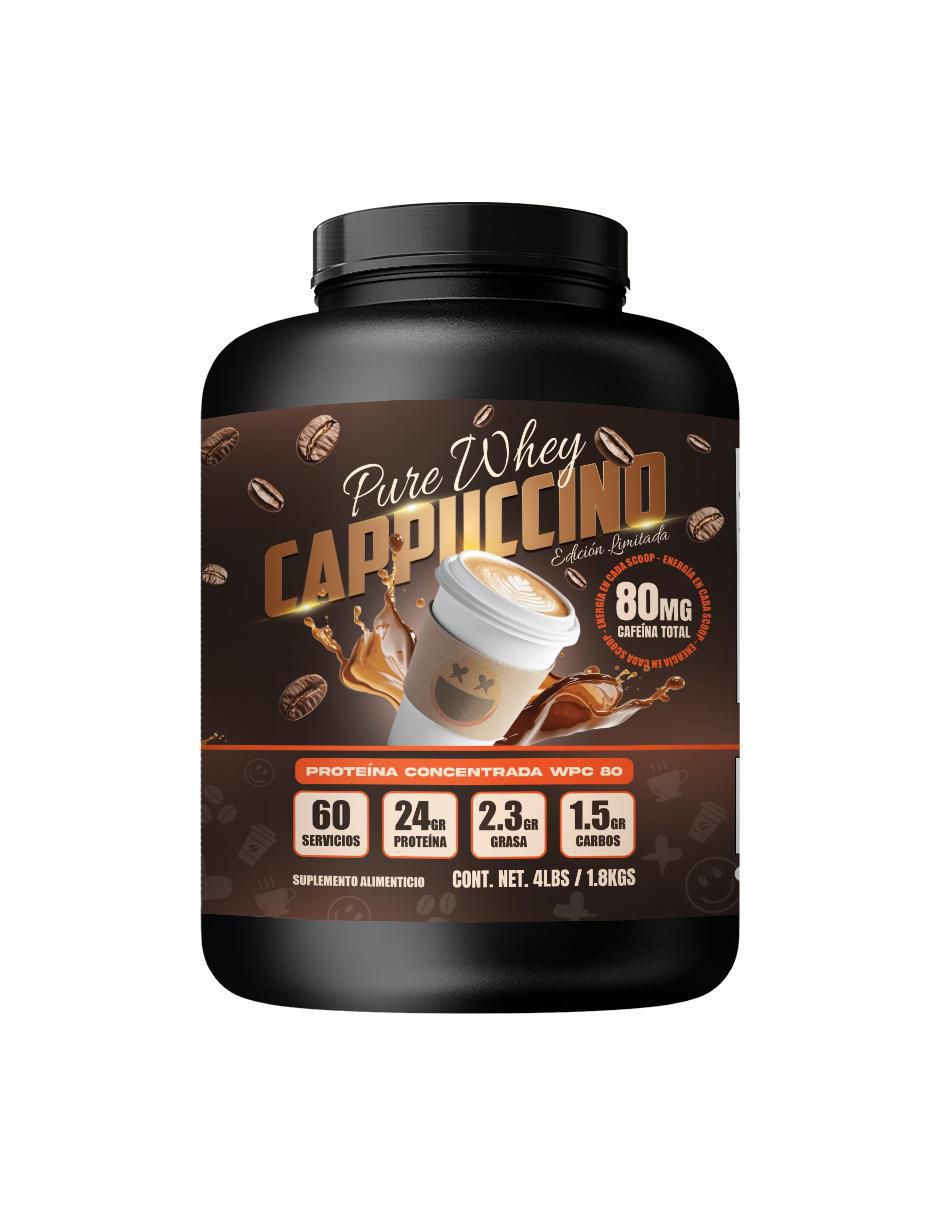 Pure whey 1.8 kg smile labz 'con' proteína de suero de leche 'sabor' capuccino 'de' 1.8 kg Pure whey 1.8 kg smile labz 'con' proteína de suero de leche 'sabor' capuccino 'de' 1.8 kg