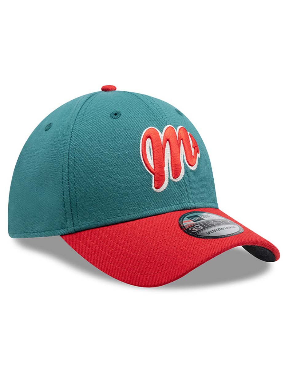 Gorra visera curva cerrada para béisbol new era lmb diablos rojos del méxico unisex