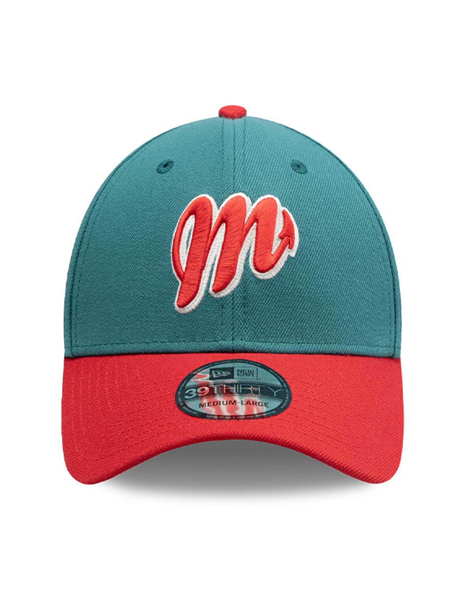Gorra visera curva cerrada para béisbol new era lmb diablos rojos del méxico unisex