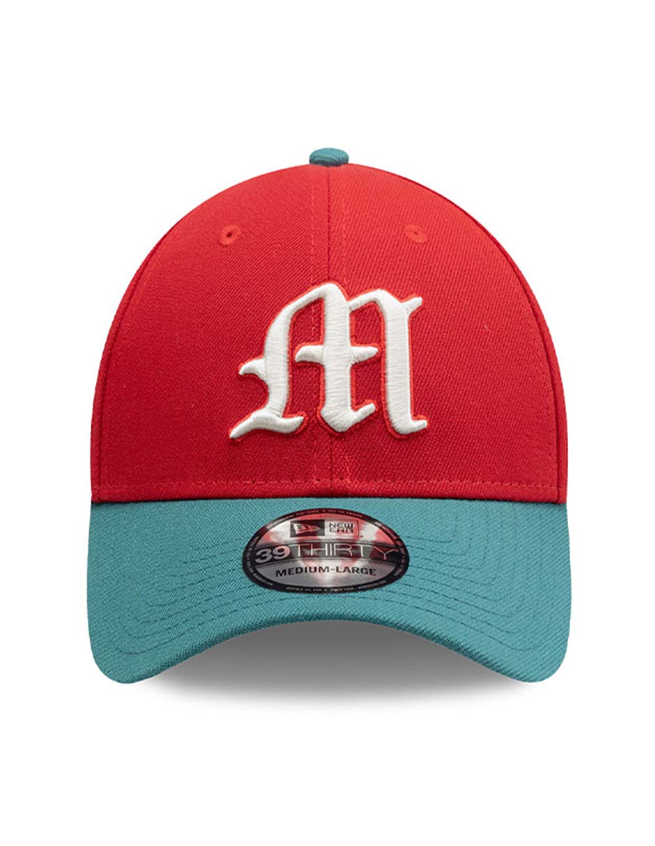 Gorra visera curva cerrada para béisbol new era lmb diablos rojos del méxico unisex