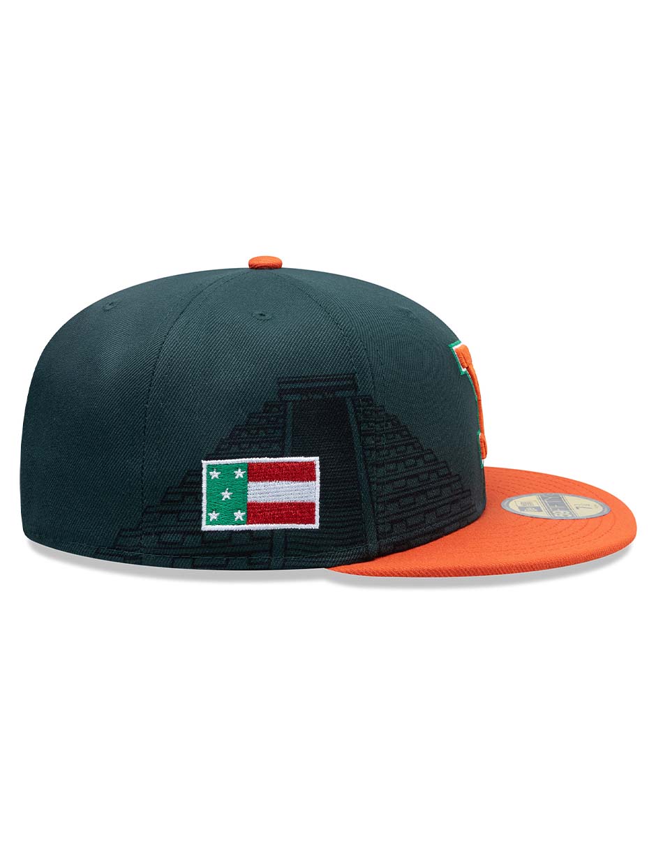 Gorra visera plana cerrada para béisbol new era lmb leones de yucatán unisex