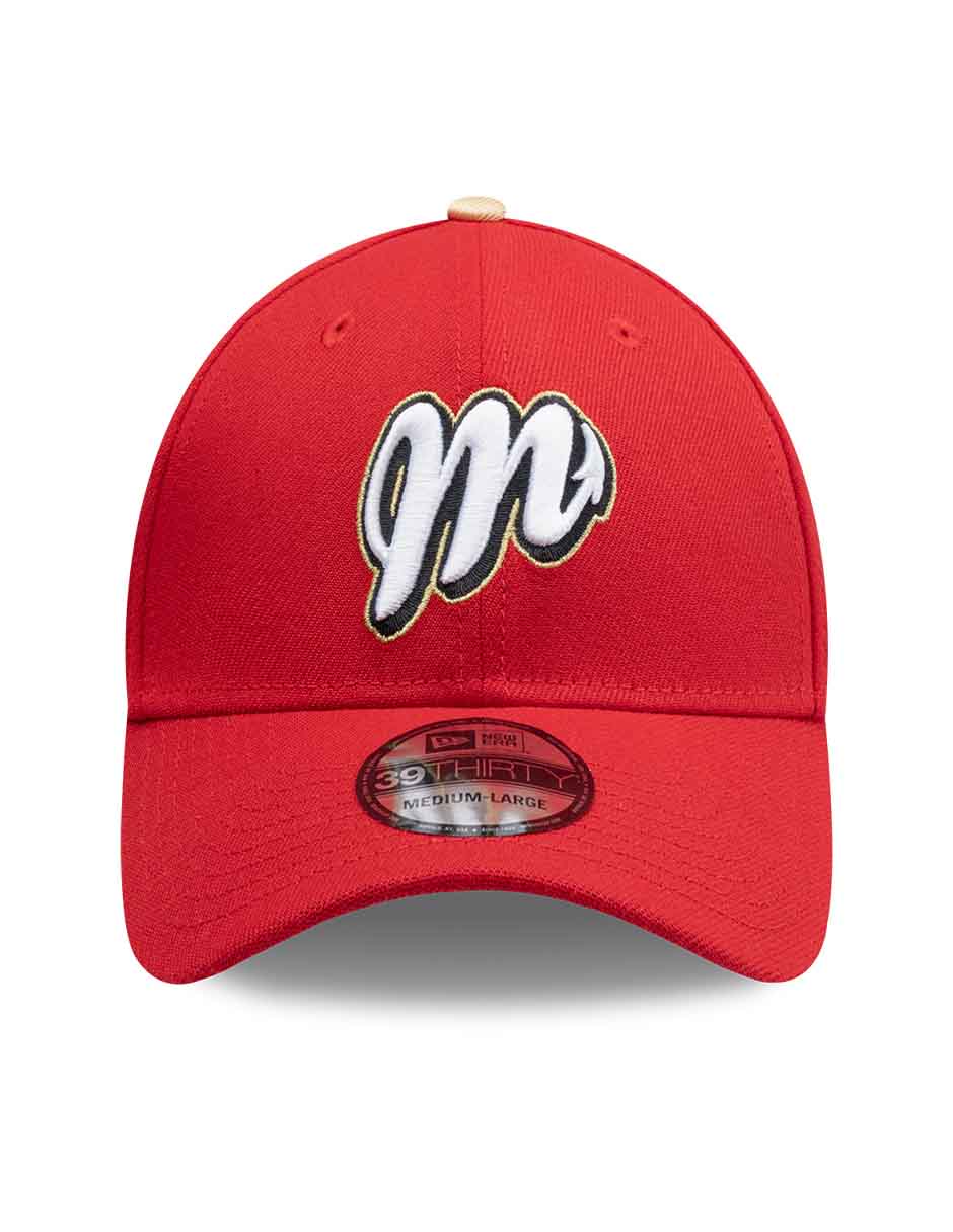 Gorra visera curva cerrada para béisbol new era lmb diablos rojos del méxico unisex