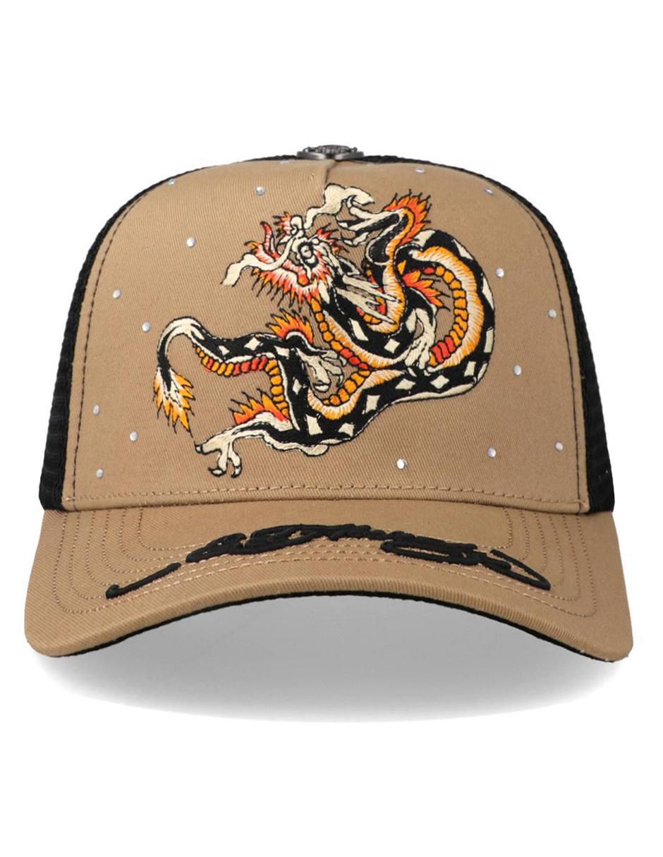 Gorra visera curva snapback Orange Dragon para adulto