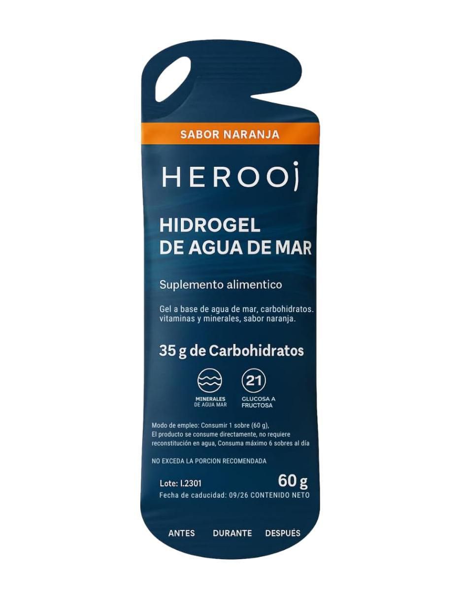 Hidrogel Sabor a Naranja con Agua de Mar con Vitamina A