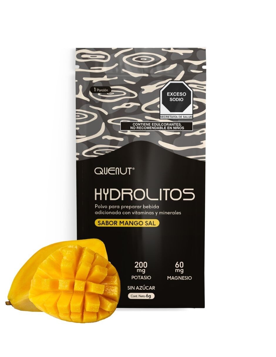 Hydrolitos sabor mango sobre de 6g con vitaminas y minerales de 30 piezas