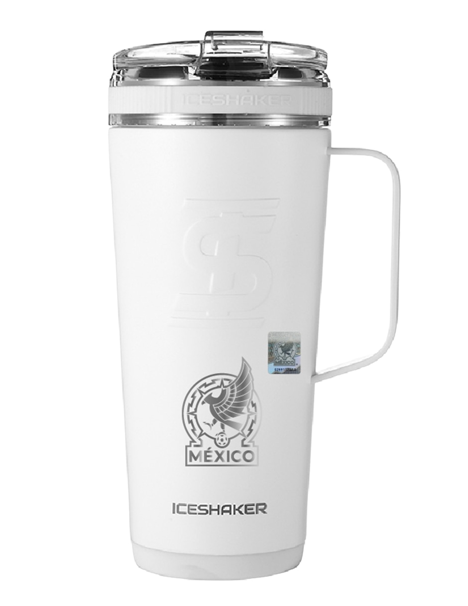Entrenamiento ice shaker de acero inoxidable shaker flex handle con tapa rosca