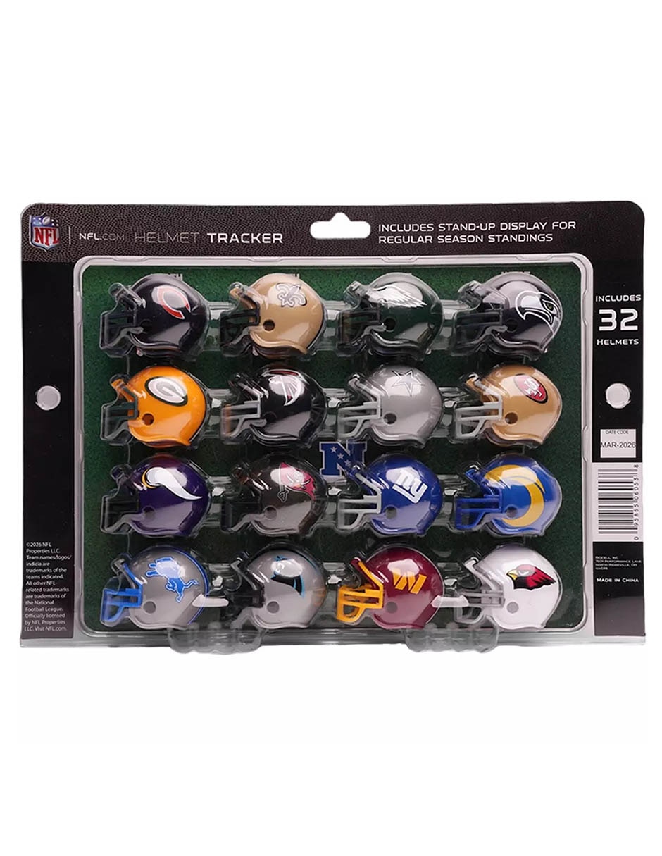 Set mini cascos conmemorativa nfl 2