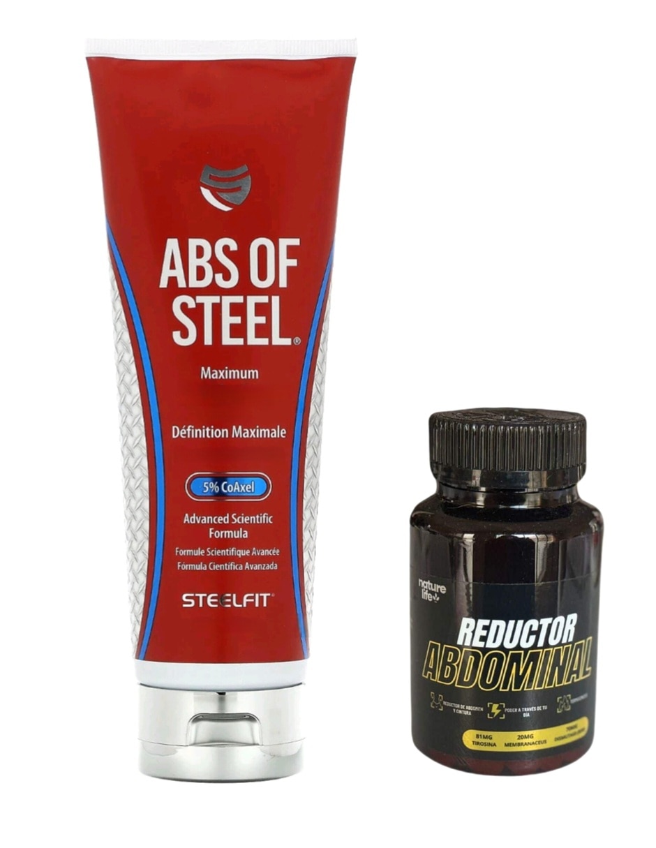 Termogénico abs of reafirmante reductor de grasa abdominal steel con café verde de 237 ml Termogénico abs of reafirmante reductor de grasa abdominal steel con café verde de 237 ml