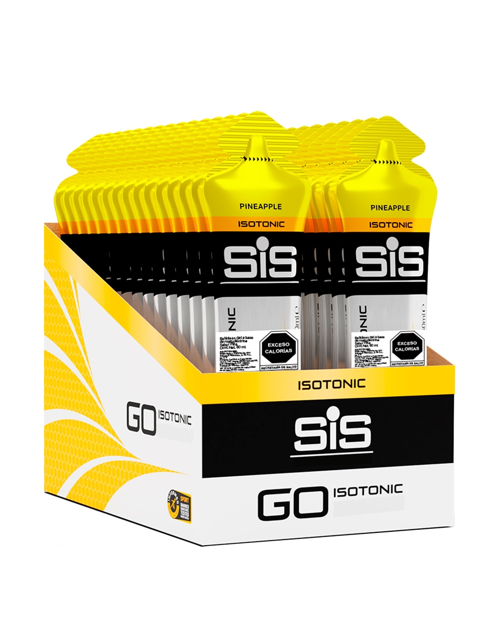 Gel energético sis gel go isotonic sabor piña de 60 ml sabor piña de 1
