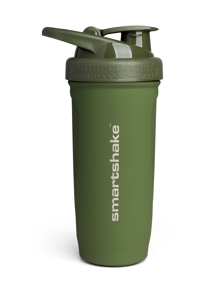 Suplementos deportiv de acero inoxidable reforce smartshake con tapa rosca