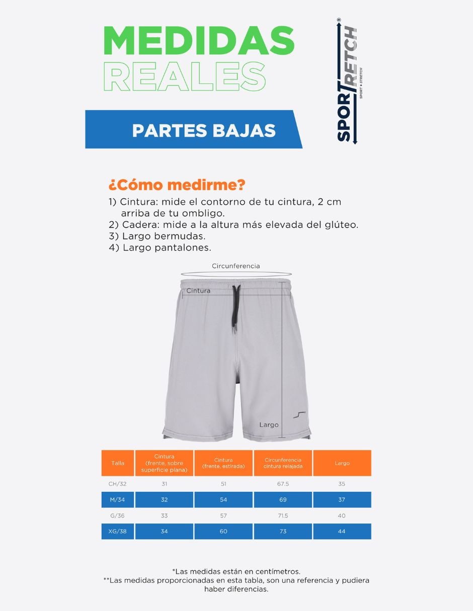 Short con bolsillos para multidisciplina hombre 7