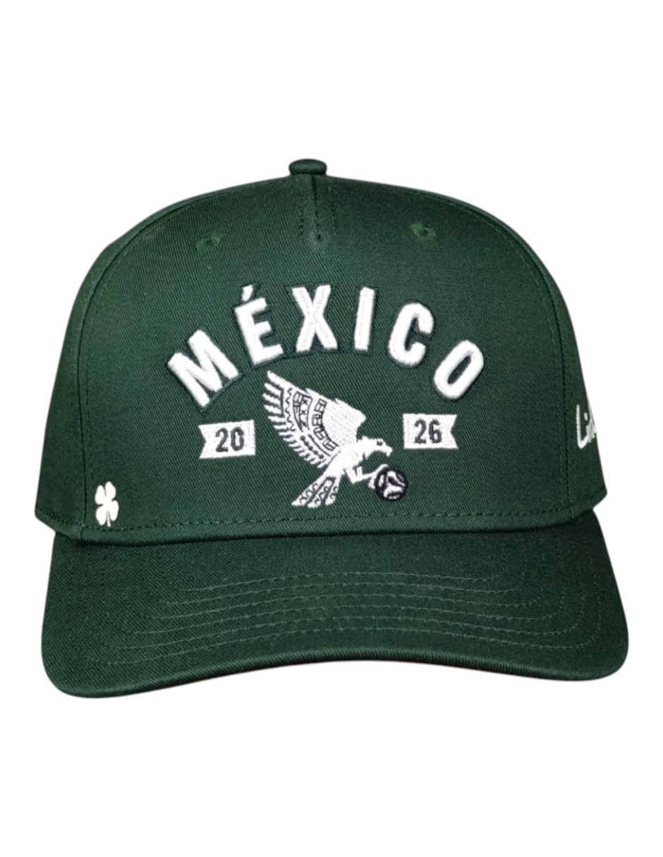 Gorra visera semicurva broche black clover mexico edition unisex