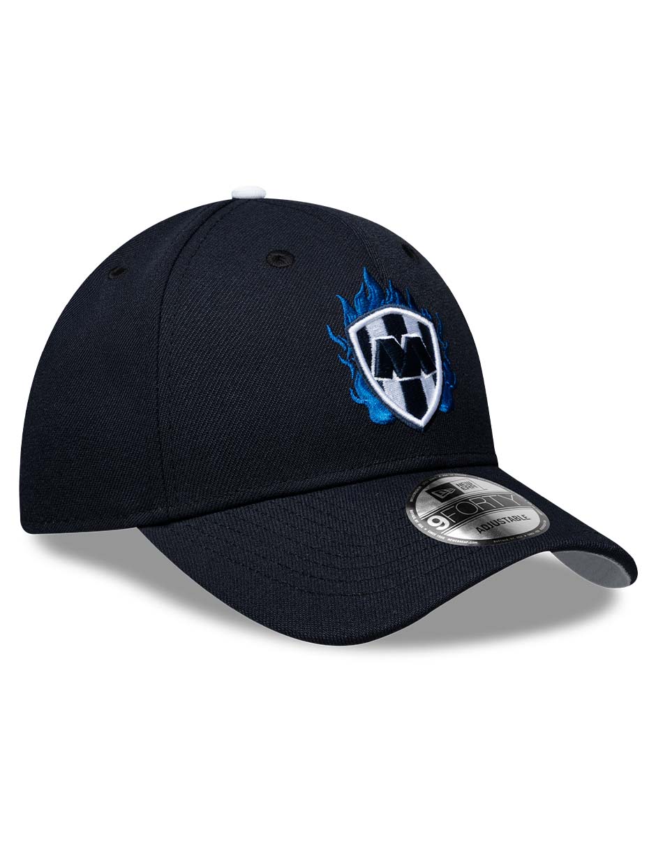 Gorra visera curva correa ajustable para fútbol Lmx Flames Monterrey Rayados de Monterrey para adulto 5