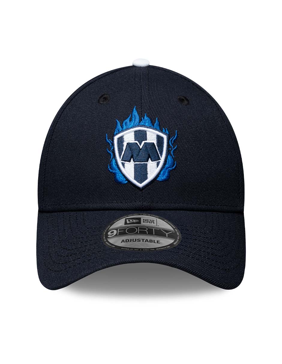 Gorra visera curva correa ajustable para Fútbol LMX FLAMES Monterrey Rayados de Monterrey unisex