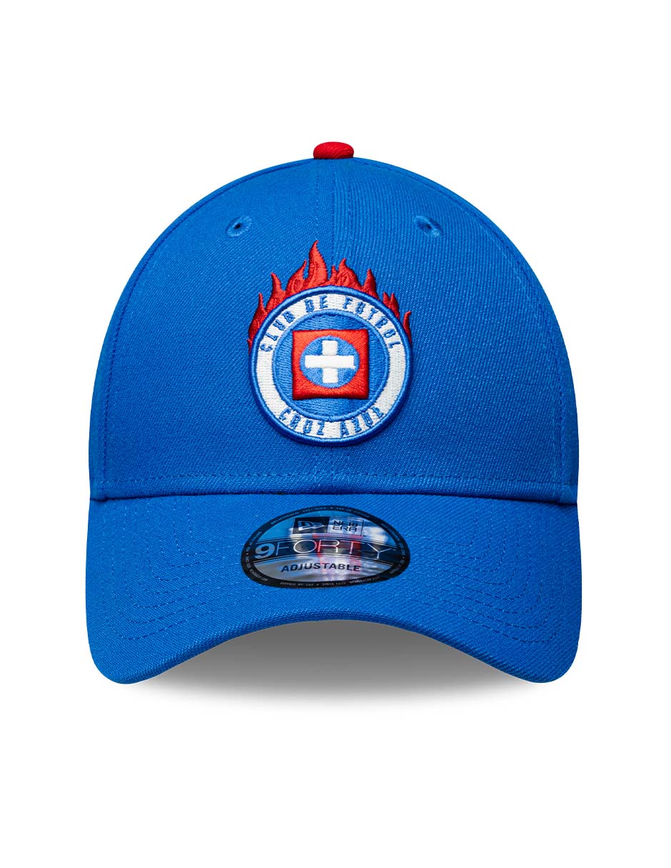 Gorra visera curva correa ajustable para Fútbol New Era LMX FLAMES Cruz Azul Club de Fútbol Cruz Azul unisex
