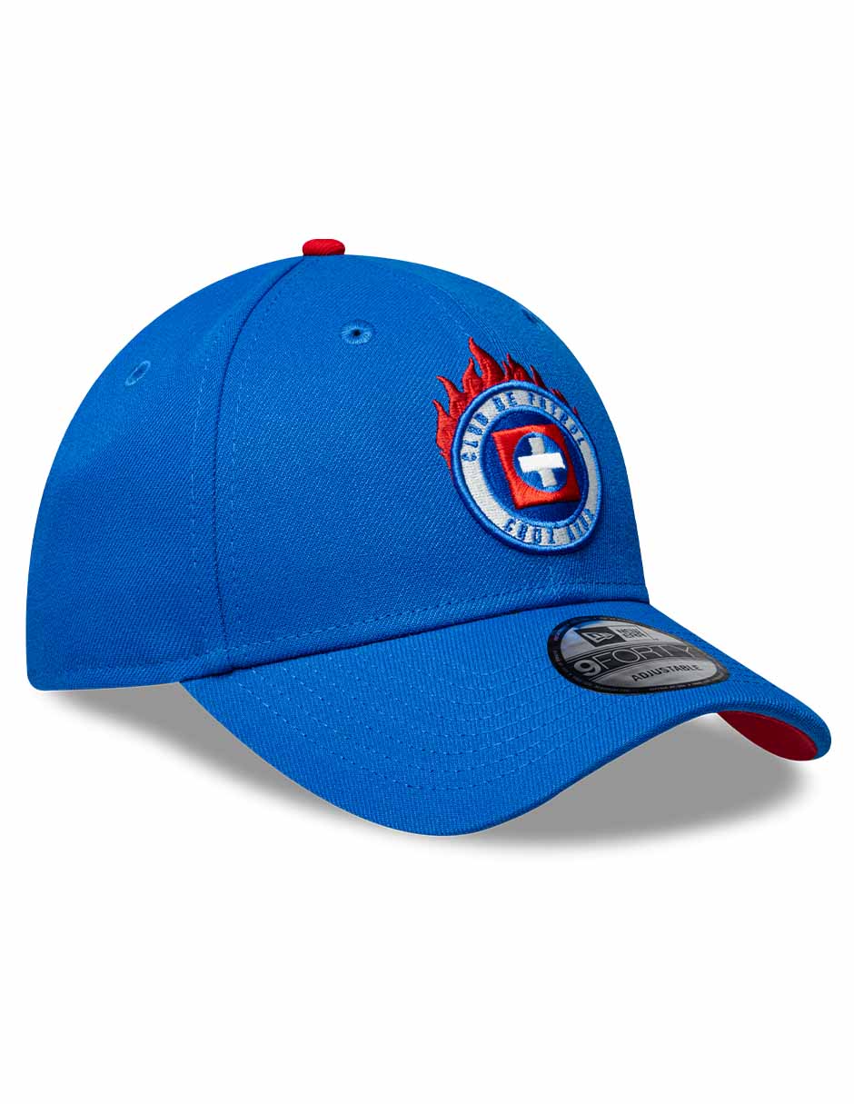 Gorra visera curva correa ajustable para Fútbol New Era LMX FLAMES Cruz Azul Club de Fútbol Cruz Azul unisex