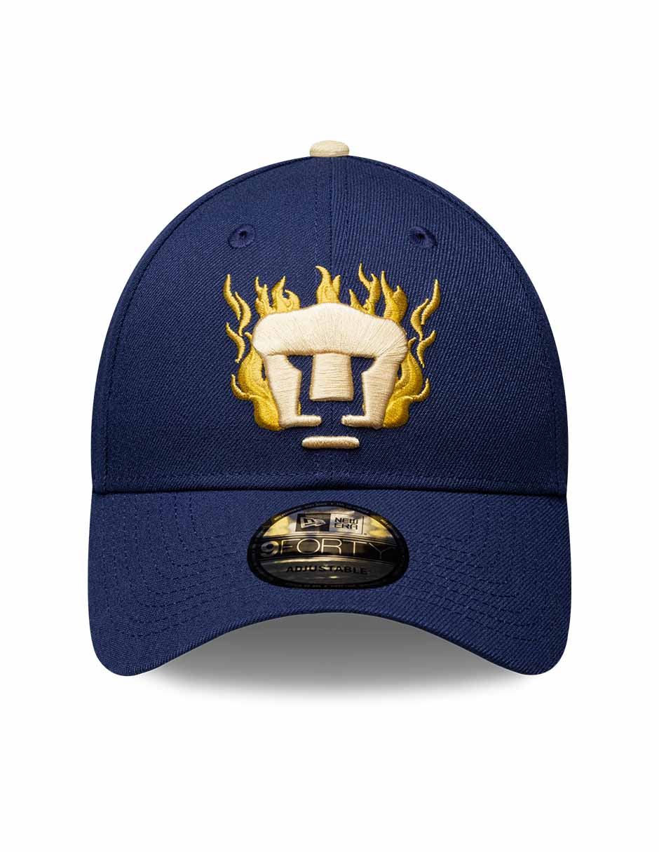 Gorra visera curva correa ajustable para Fútbol LMX FLAMES Pumas Pumas de la UNAM para Unisex Gorra visera curva correa ajustable para Fútbol LMX FLAMES Pumas Pumas de la UNAM para Unisex