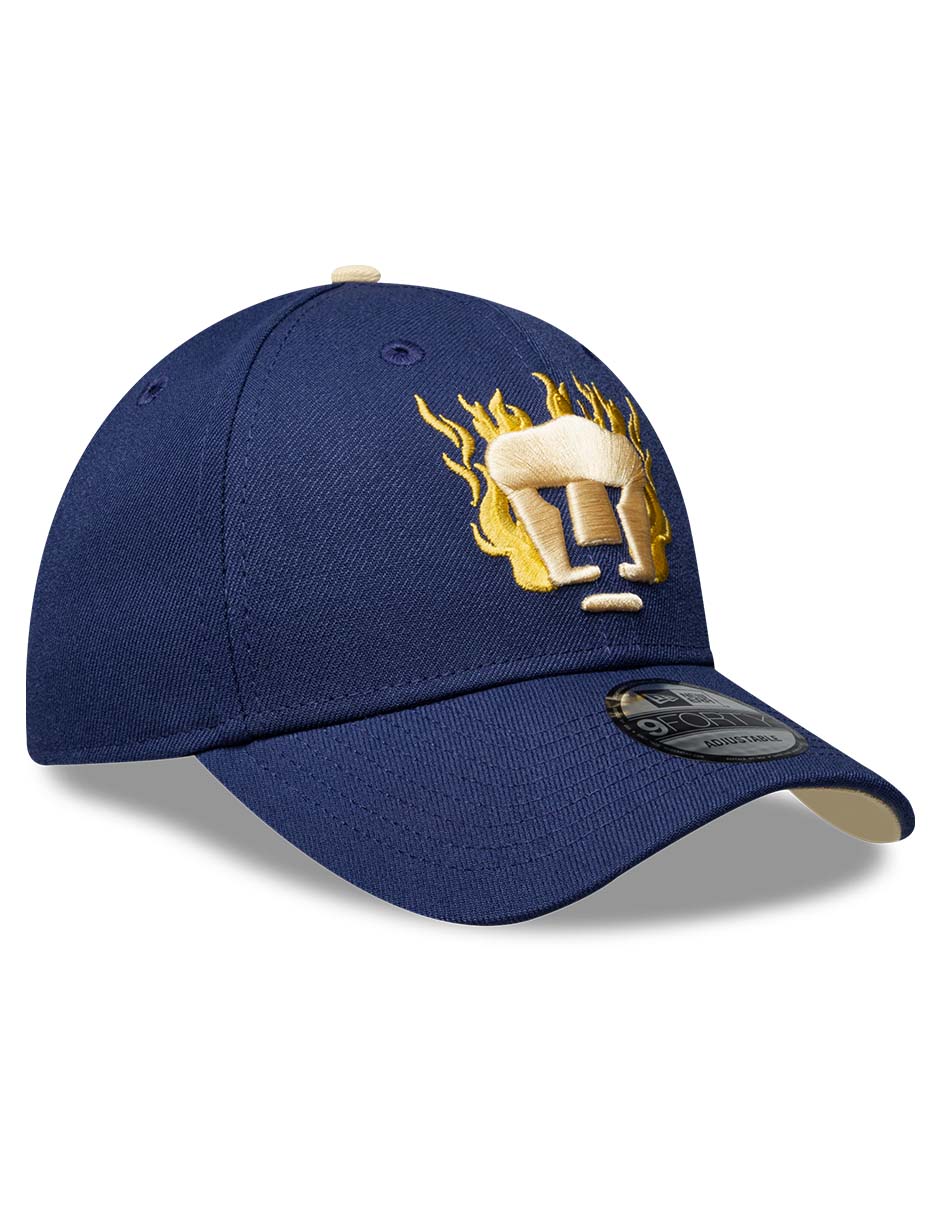 Gorra visera curva correa ajustable para Fútbol NEW ERA LMX FLAMES Pumas Pumas de la UNAM unisex