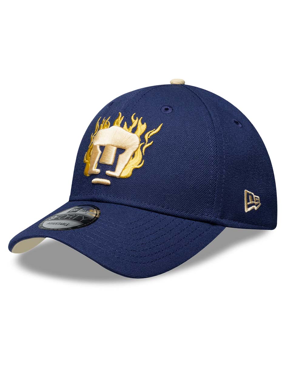 Gorra visera curva correa ajustable para Fútbol NEW ERA LMX FLAMES Pumas Pumas de la UNAM unisex