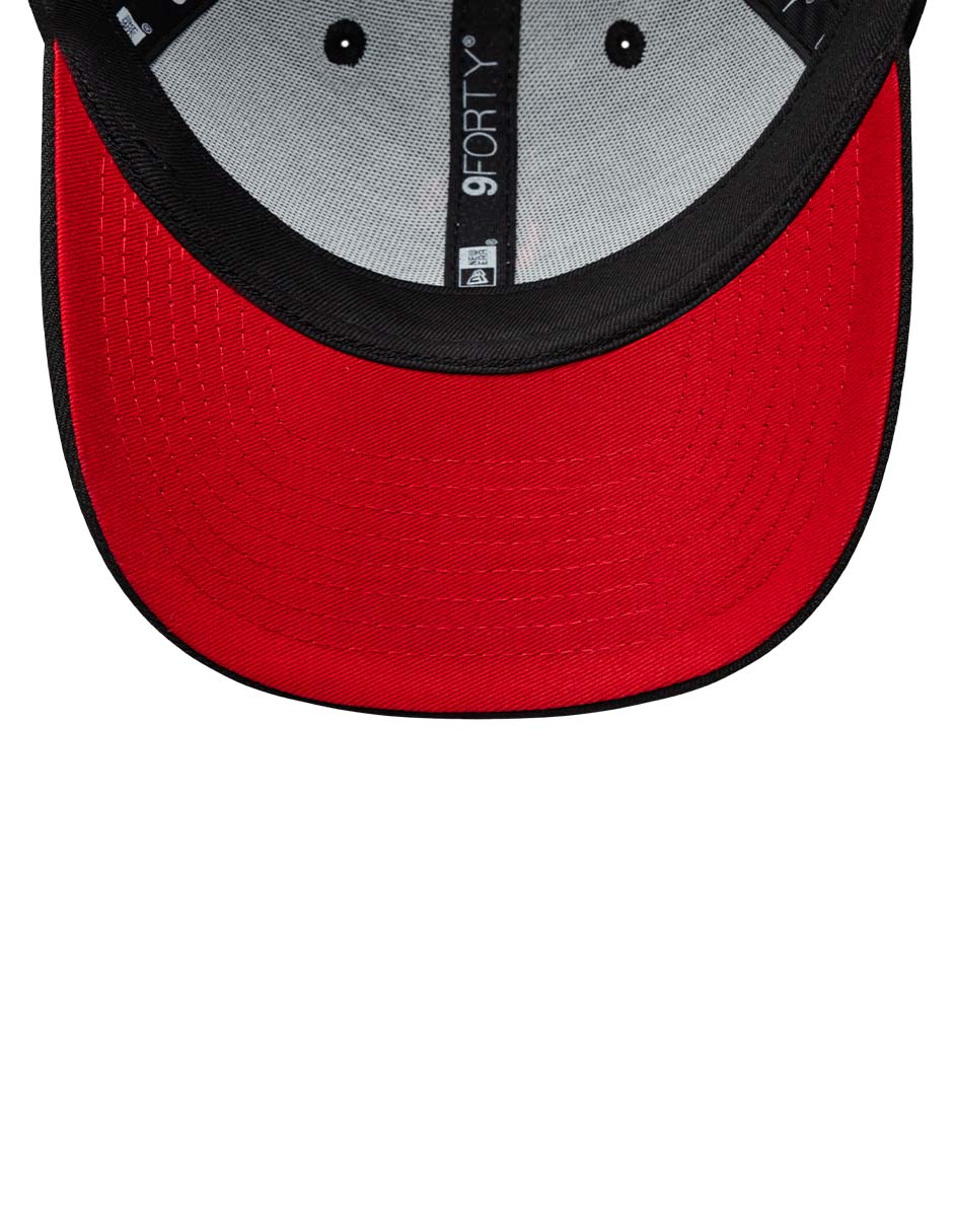 Gorra visera curva correa ajustable para Fútbol New Era LMX FLAMES Diablos Club Deportivo Toluca unisex