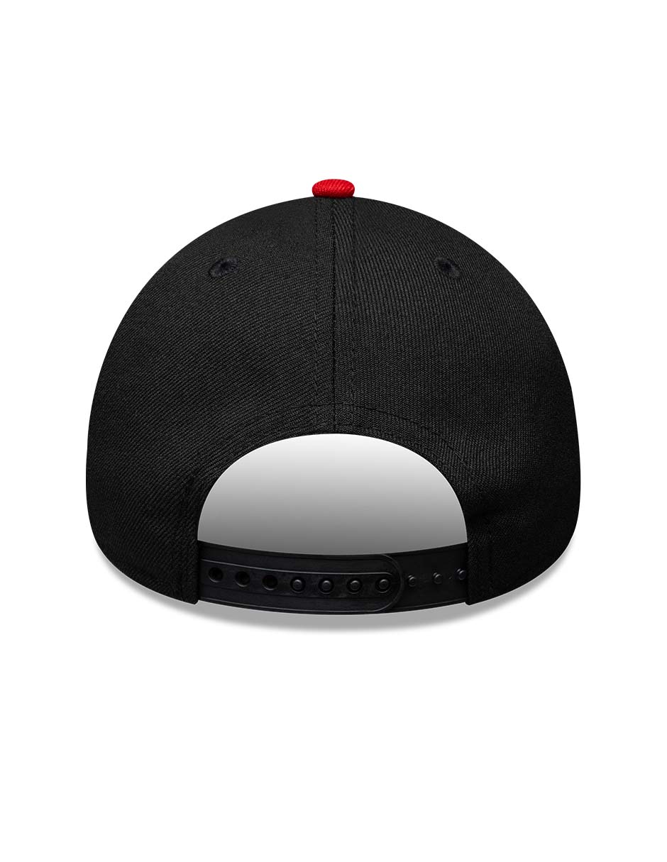 Gorra visera curva correa ajustable para Fútbol New Era LMX FLAMES Diablos Club Deportivo Toluca unisex