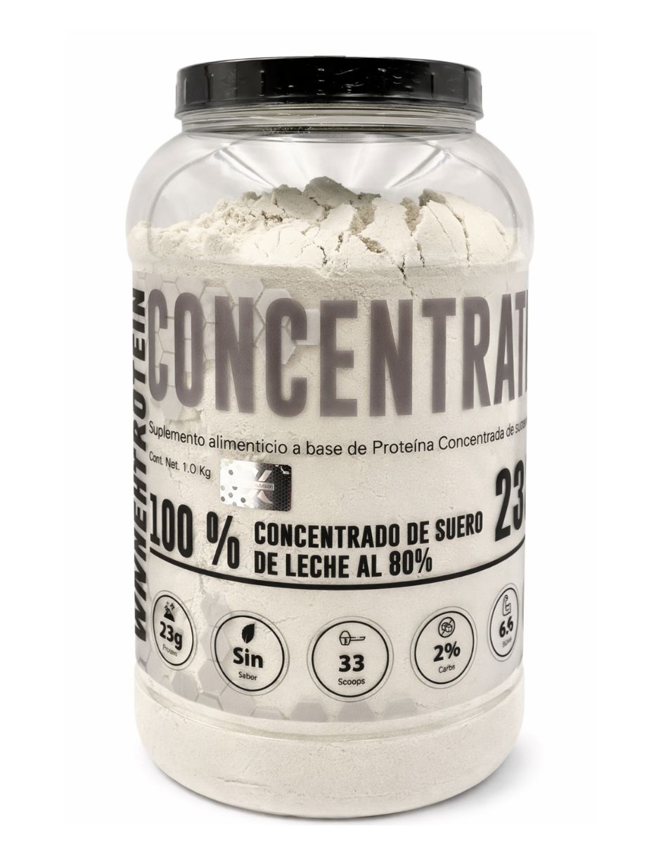 Whey Protein Concetrate con Proteína de suero de leche de 1 kg Whey Protein Concetrate con Proteína de suero de leche de 1 kg