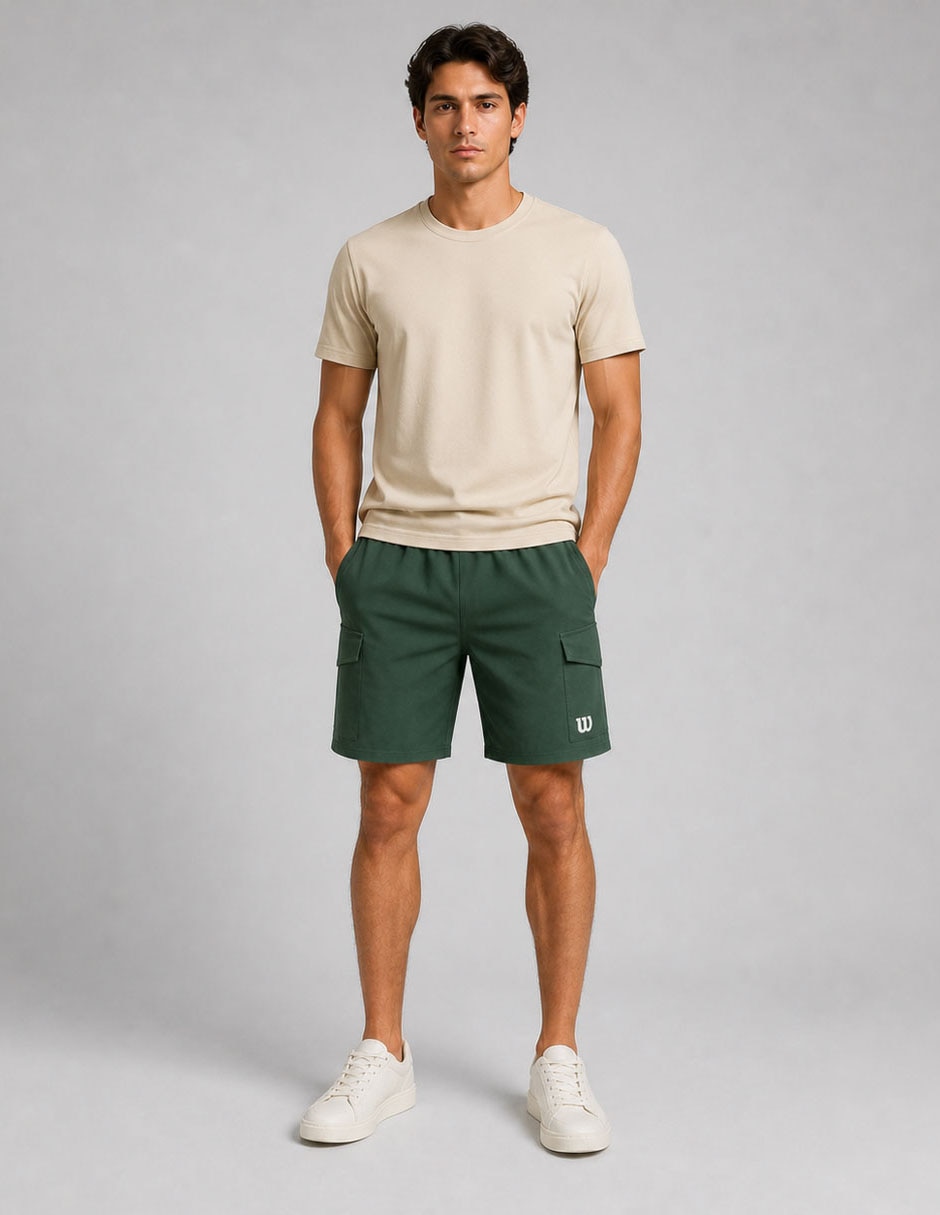 Short con bolsillos casual hombre 7