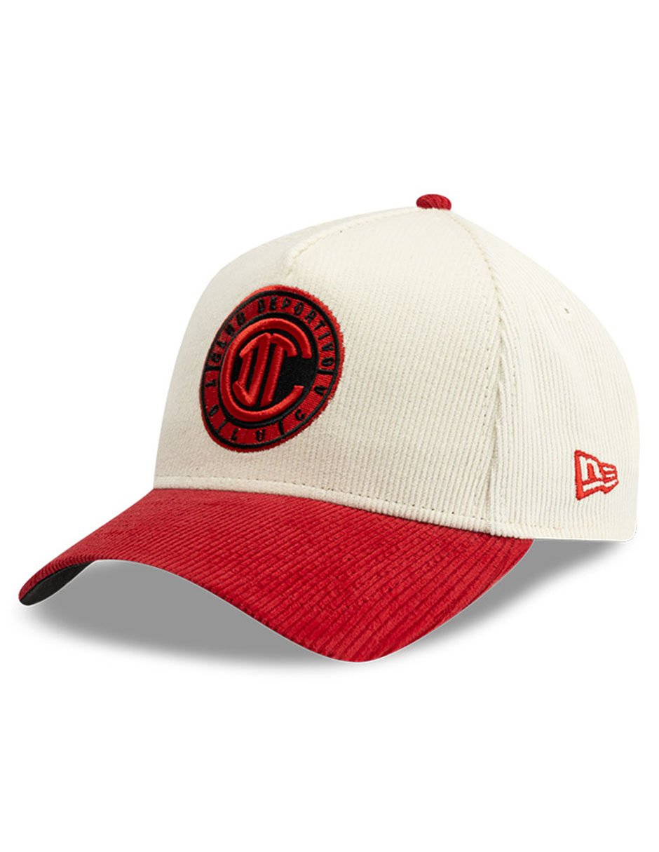 Gorra visera curva correa ajustable para fútbol lmx corduroy club deportivo toluca club deportivo toluca unisex 1