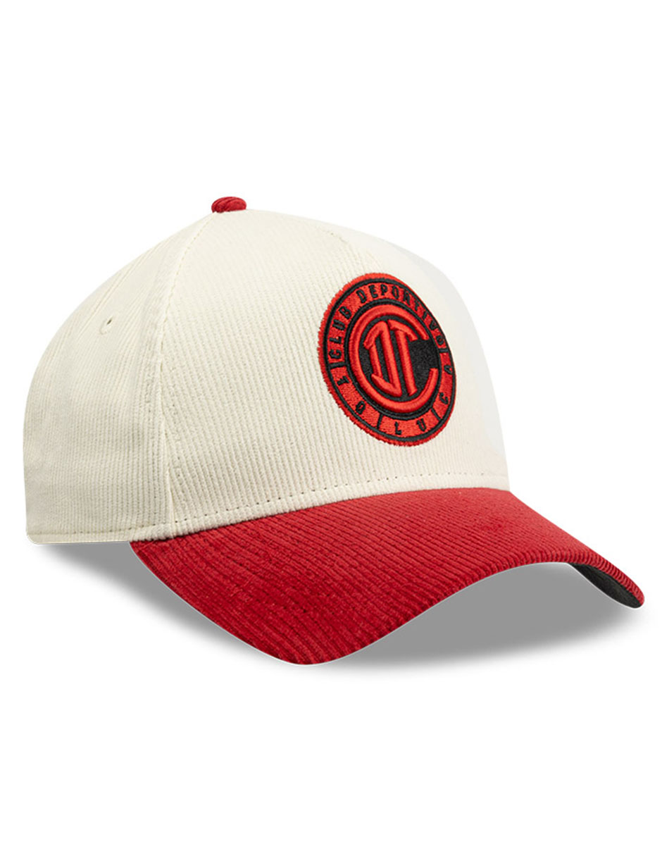 Gorra visera curva correa ajustable para fútbol lmx corduroy club deportivo toluca club deportivo toluca unisex 2