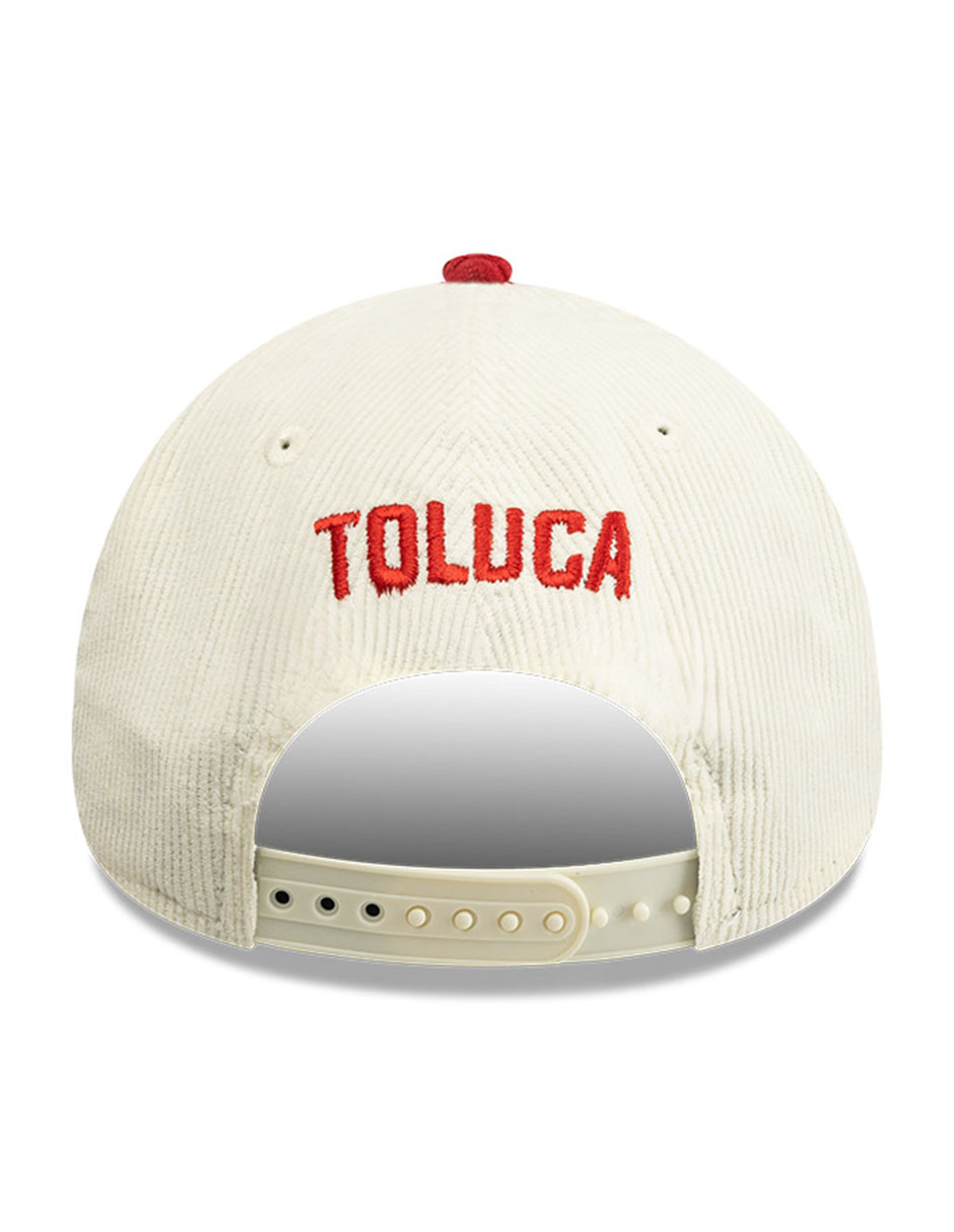 Gorra visera curva correa ajustable para fútbol lmx corduroy club deportivo toluca club deportivo toluca unisex 3