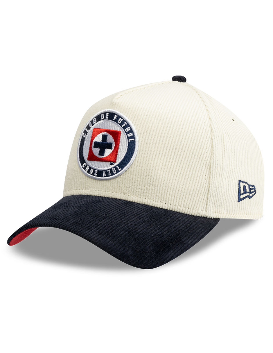 Gorra visera curva correa ajustable para fútbol lmx corduroy cruz azul club de fútbol cruz azul unisex 1