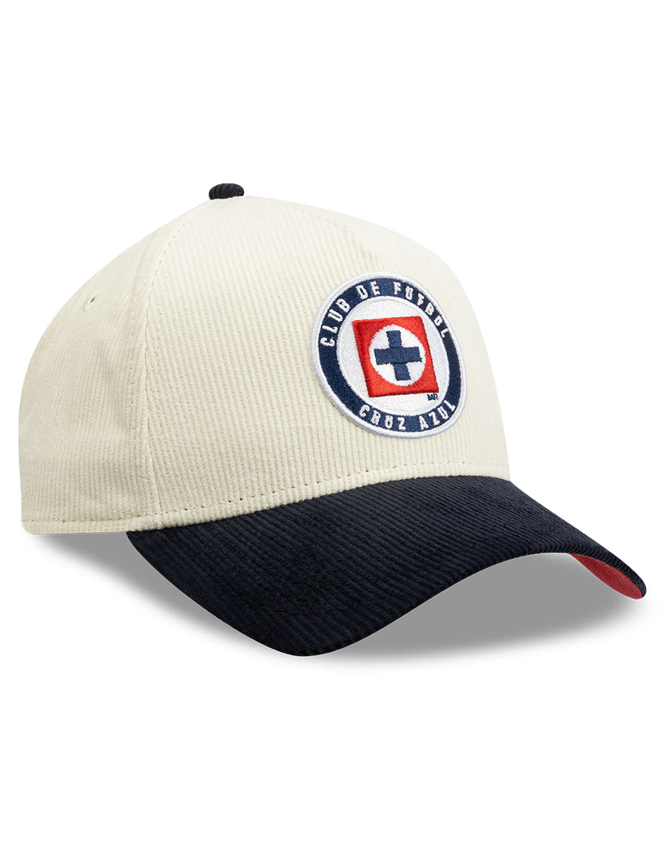 Gorra visera curva correa ajustable para fútbol lmx corduroy cruz azul club de fútbol cruz azul unisex 2