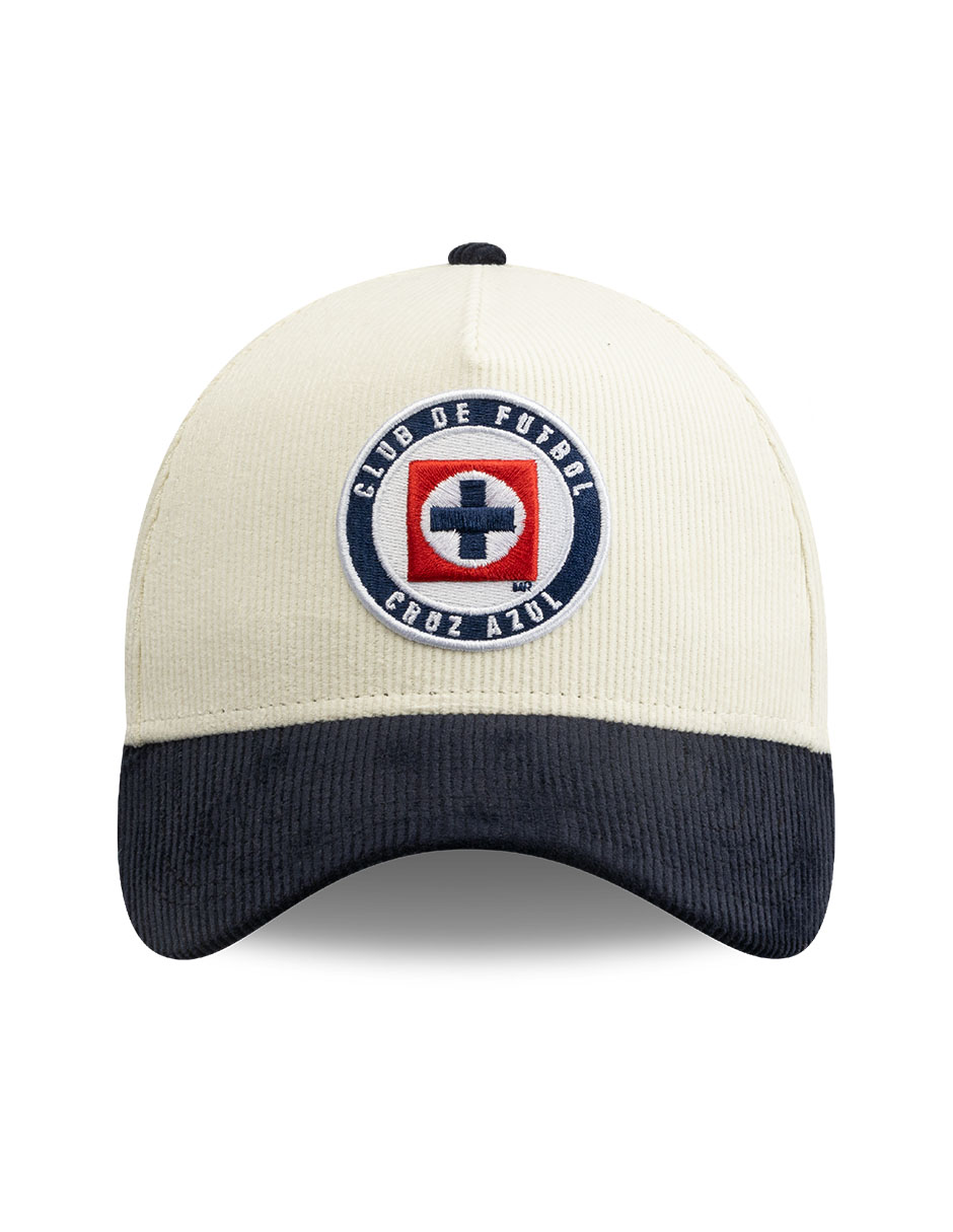 Gorra visera curva correa ajustable para fútbol lmx corduroy cruz azul club de fútbol cruz azul unisex 3