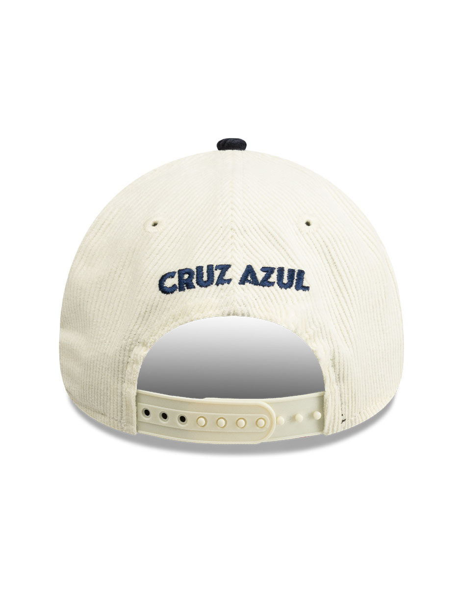 Gorra visera curva correa ajustable para fútbol lmx corduroy cruz azul club de fútbol cruz azul unisex 4
