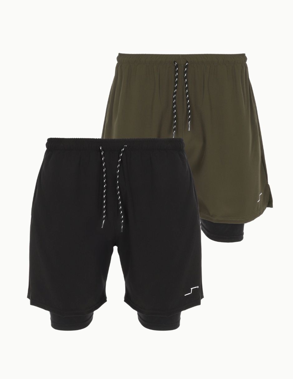 Short con bolsillos para entrenamiento hombre