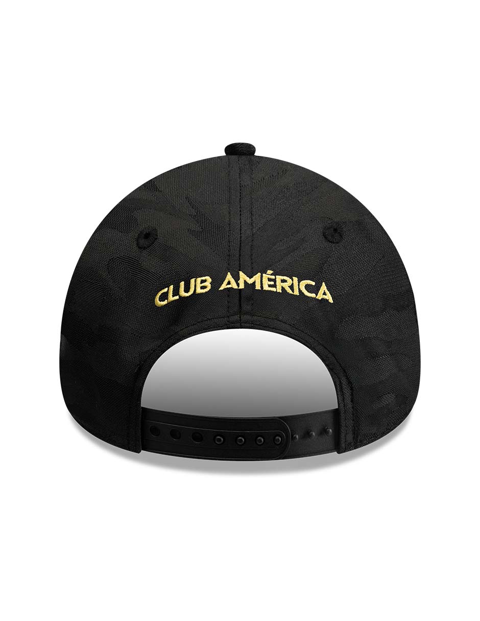 Gorra visera curva snapback para fútbol Lmx Camo Black Club América para adulto 4
