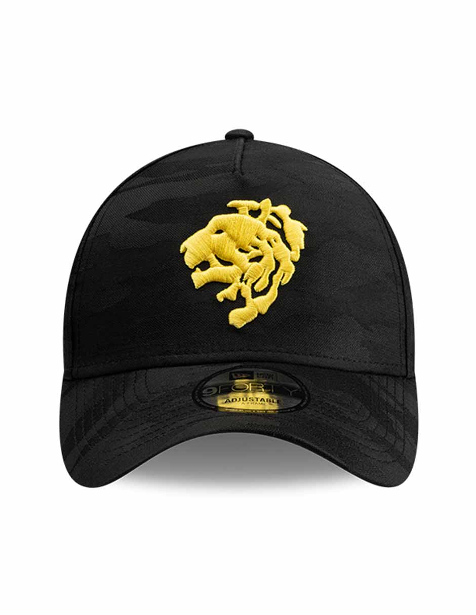 Gorra visera curva snapback para fútbol Lmx Camo Black León Club León para adulto 3