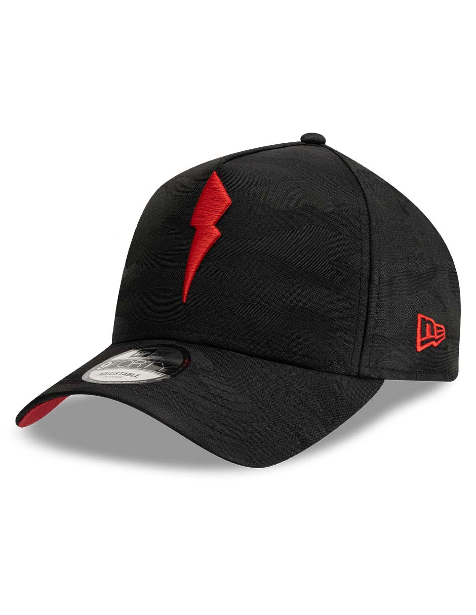 Gorra visera curva snapback para fútbol Lmx Camo Black Necaxa Club Necaxa para adulto