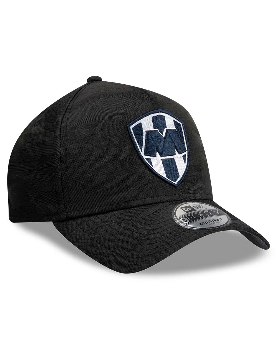 Gorra visera curva snapback para fútbol Lmx Camo Black Monterrey Rayados de Monterrey para adulto 3
