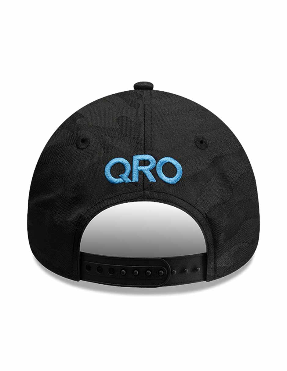 Gorra visera curva snapback para fútbol Lmx Camo Black Querétaro Querétaro Fútbol Club para adulto 3