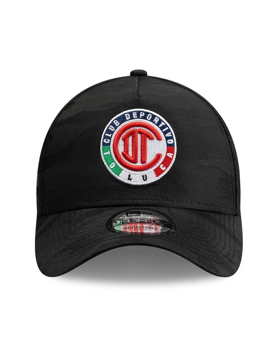 Gorra visera curva snapback para fútbol Lmx Camo Black Club Deportivo Toluca para adulto 5