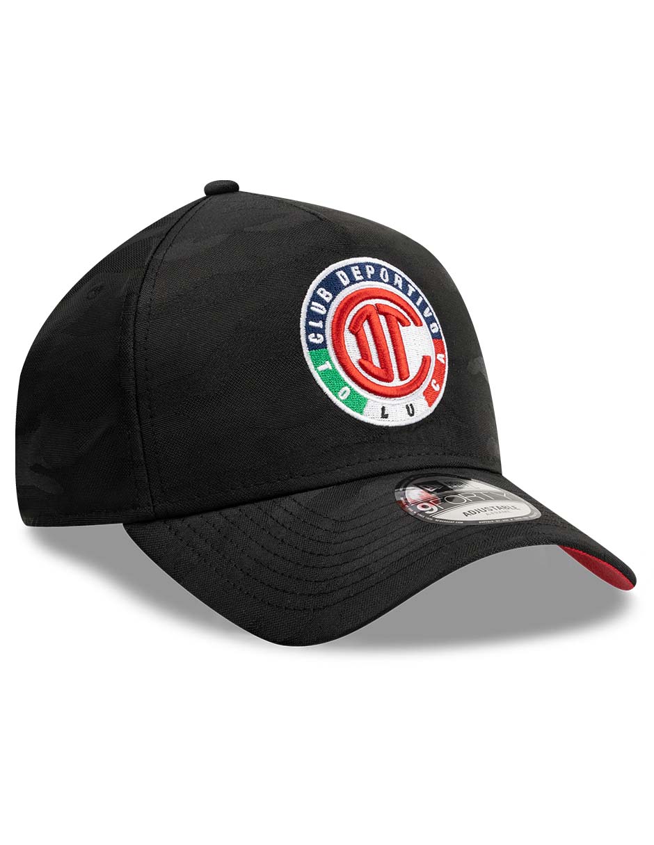 Gorra visera curva snapback para fútbol Lmx Camo Black Club Deportivo Toluca para adulto 4