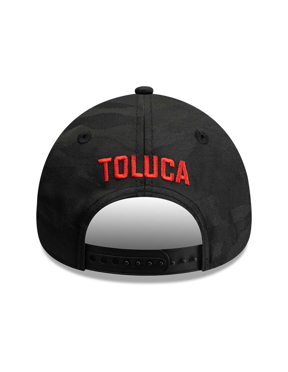 Gorra visera curva snapback para fútbol Lmx Camo Black Club Deportivo Toluca para adulto 6