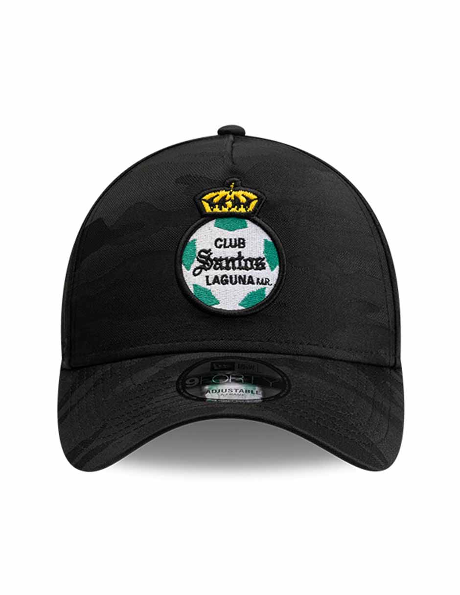 Gorra visera curva snapback para fútbol Lmx Camo Black Santos Club Santos Laguna para adulto 3