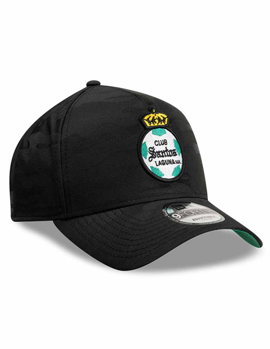 Gorra visera curva snapback para fútbol Lmx Camo Black Santos Club Santos Laguna para adulto 2
