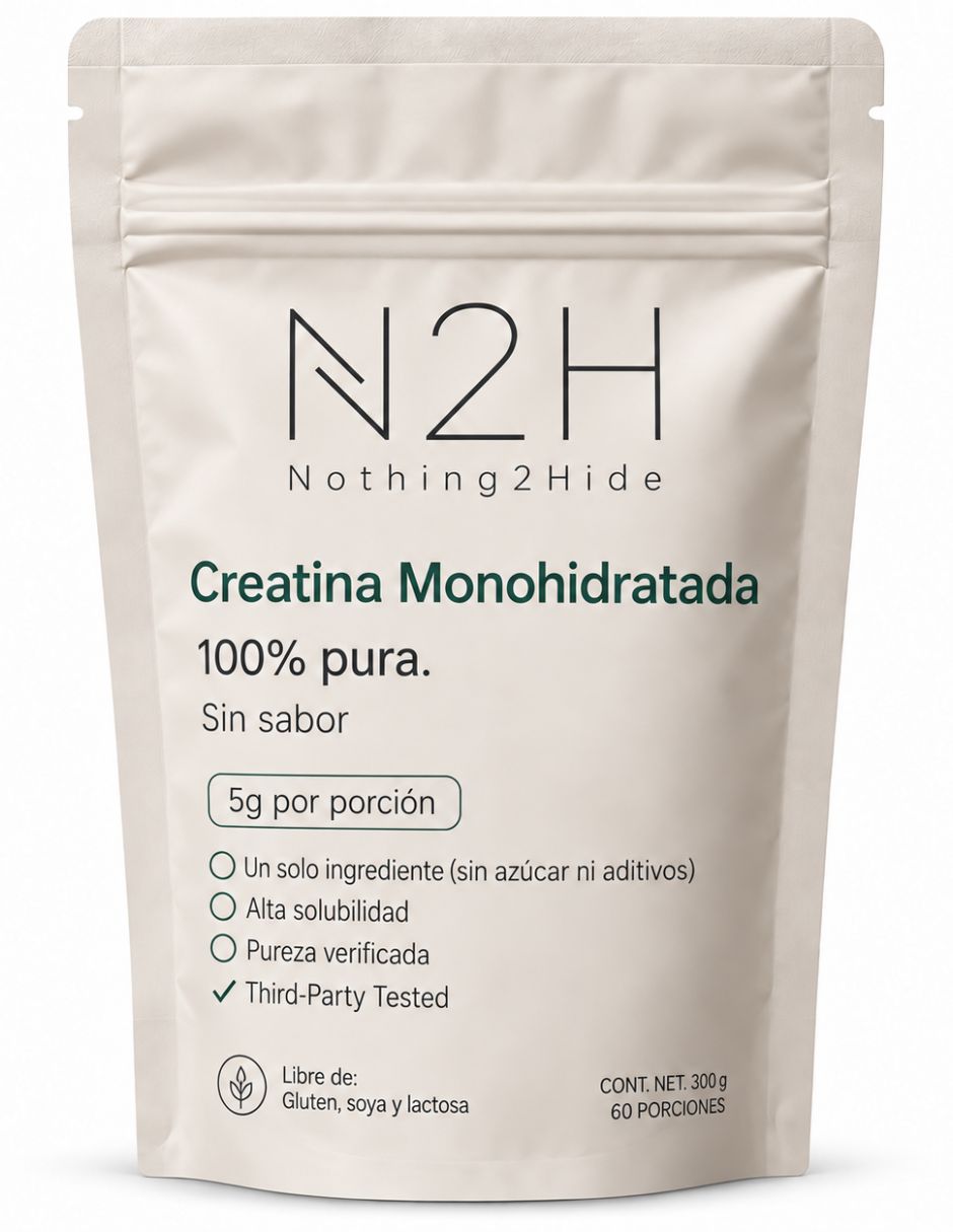 Creatina monohidratada n2h 100% pura sin sabor 300 g con creatina monohidratada Creatina monohidratada n2h 100% pura sin sabor 300 g con creatina monohidratada