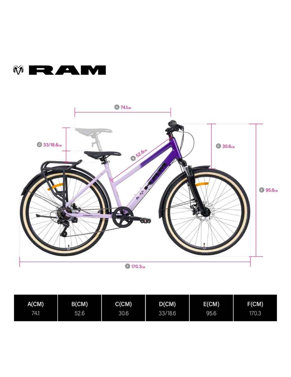 Bicicleta de montaña Ram rodada 26 7