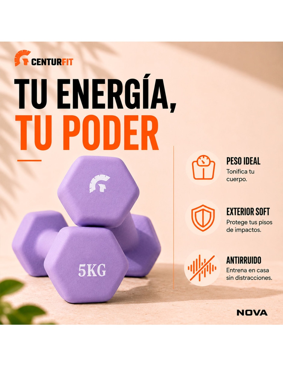 Mancuerna de peso variable 2 kg 2 piezas 2