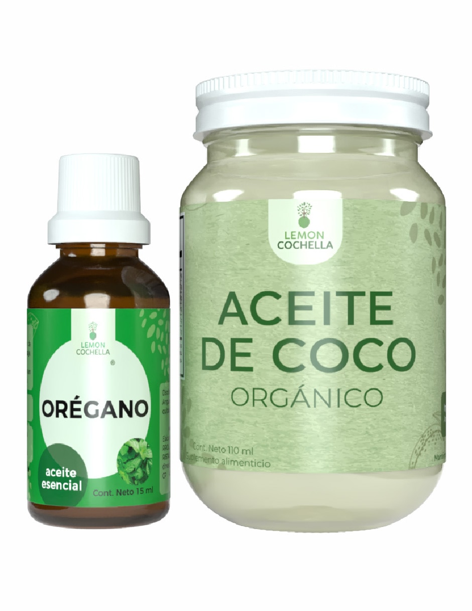 Kit aceite esencial orégano y orgánico de coco Kit aceite esencial orégano y orgánico de coco