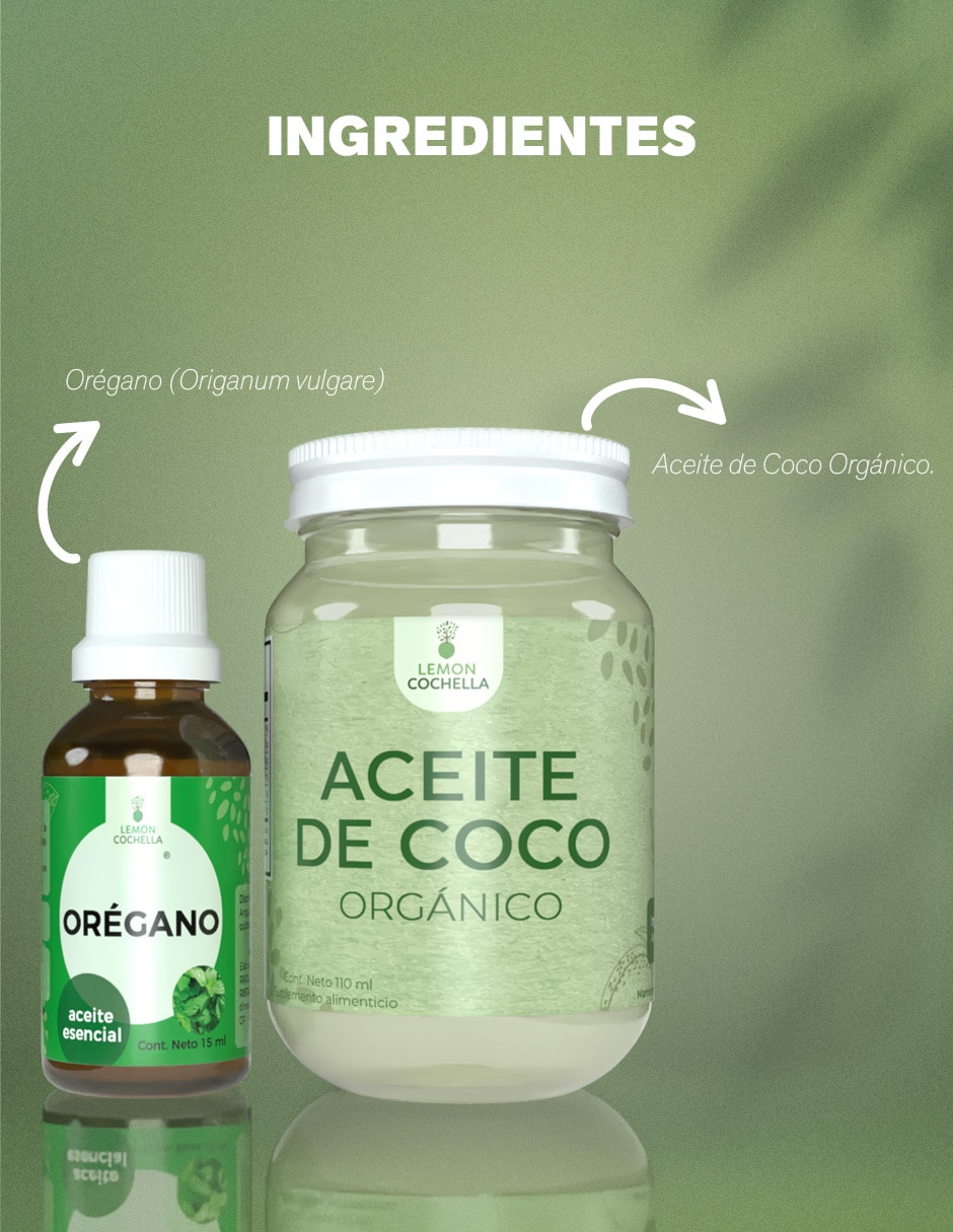 Kit aceite esencial orégano y orgánico de coco 4